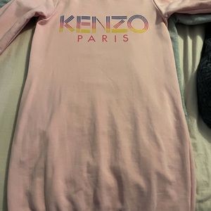 Children’s Kenzo logo Sweatshirt Dress, size 10/140 light pink